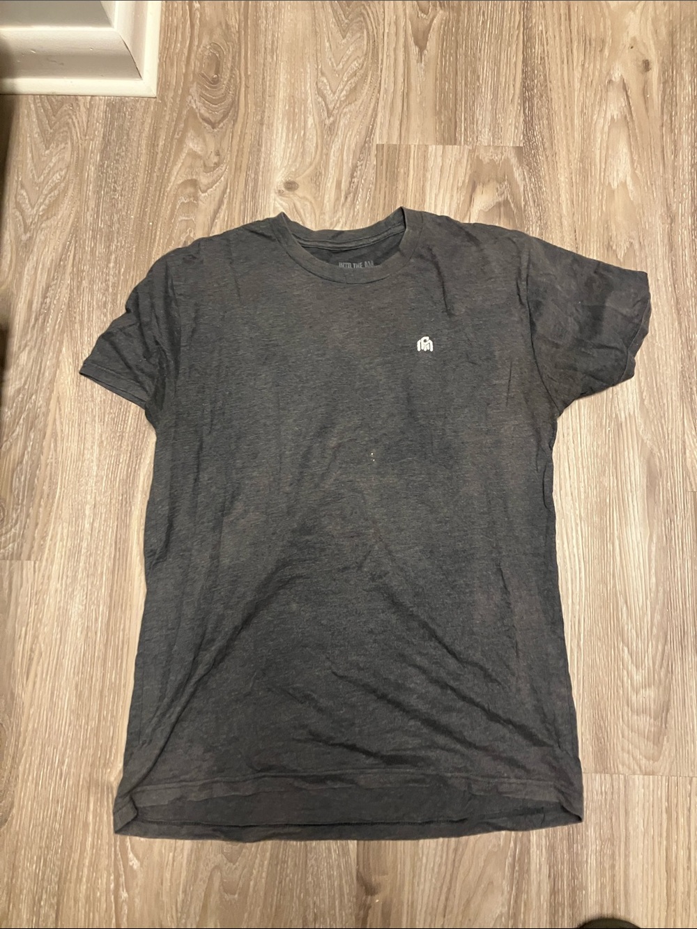 gray into the AM brand tee